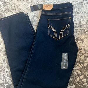 SOLD. Hollister Women's Dark Blue Skinny Jeans